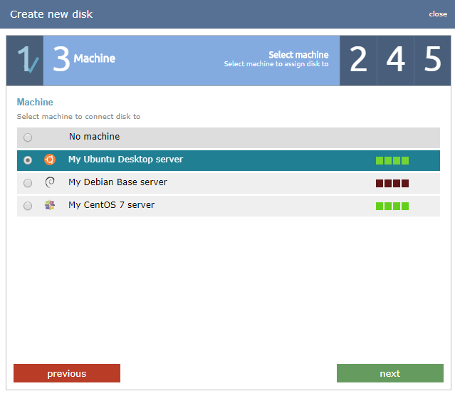 userguide select_machine